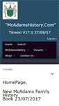 Mobile Screenshot of mcadamshistory.com
